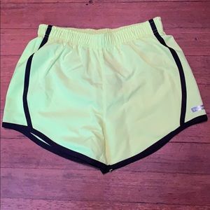 Neon yellow shorts
